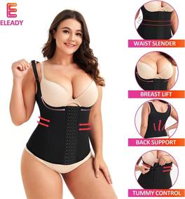 img 3 attached to Transform Your Body With Eleady Waist Trainer Cincher - Adjustable Underbust Corset For Weight Loss And Sports Performance