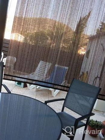 img 1 attached to TANG Sunshades Depot Exterior Roller Shade Roll Up Shade For Patio Deck Porch Pergola Balcony Backyard Patio Or Other Outdoor Spaces Blinds Light Filtering Block 90% UV Rays 7’ W X 6’ L Brown review by Chris Reddick