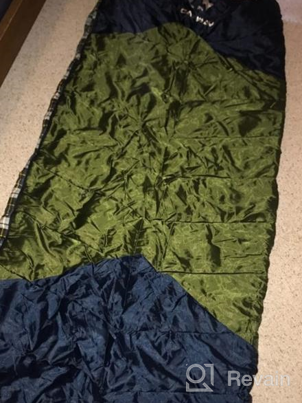 img 1 attached to CANWAY Lightweight Waterproof Sleeping Bag For 4 Seasons Camping & Traveling - Ideal For Adults & Kids review by Jake Solorzano