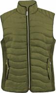 water-resistant quilted puffer vest for women - lightweight and packable down alternative padding by tanbridge logo