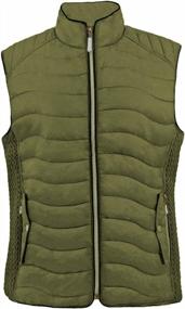 img 4 attached to Water-Resistant Quilted Puffer Vest For Women - Lightweight And Packable Down Alternative Padding By TanBridge