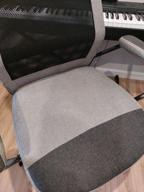img 1 attached to Executive chair HELMI HL-E41 "Stylish", fabric/mesh, grey/beige review by Wiktor Wiktor ᠌