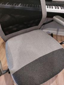 img 13 attached to Executive chair HELMI HL-E41 "Stylish", fabric/mesh, grey/beige