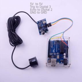 img 1 attached to Waterproof Ultrasonic Sensor JSN-SR04T For Arduino: Integrated Distance Measuring Transducer With Improved SEO