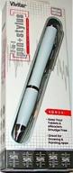 white 2-in-1 pen with stylus logo