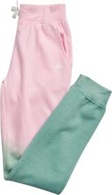 img 2 attached to Reebok Sweatpants Active Fleece Joggers Girls' Clothing : Active