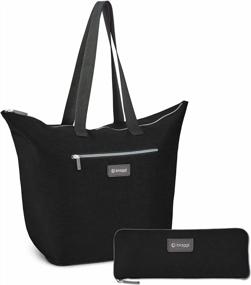 img 4 attached to Black Biaggi Zipsak Micro-Fold Shopper - 16-Inch Tote - Featured On Shark Tank