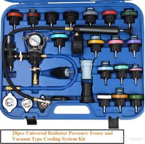 img 3 attached to 🔧 Lucky Seven Universal Radiator Pressure Tester Kit - 28 Pcs Vacuum Type Tool Set with Carrying Case