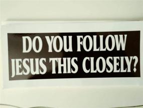 img 1 attached to Do You Recreate Jesus's Example This Intimately? 🙏 - 8-inch Christian Bumper Sticker, Jesus Sticker, Safety-conscious Tailgate Decal