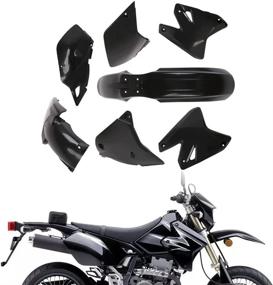 img 4 attached to 🏍️ JFG RACING DRZ400 Plastic Kit - Enhance Your Motorcycle's Appeal with DRZ400 Plastics - Perfect for DRZ400SM, DRZ400S, DRZ400E Supermoto - Black