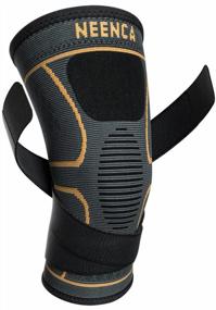 img 4 attached to NEENCA 2-Pack Knee Braces With Strap For Enhanced Support And Pain Relief During Workouts And Injury Recovery