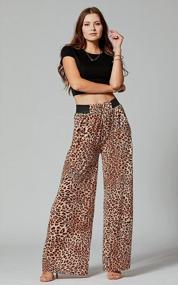 img 3 attached to Stylish And Functional Palazzo Pants For Women - Find Your Perfect Pair With Pockets, High Waist And Wide Legs In Multiple Colors And Prints