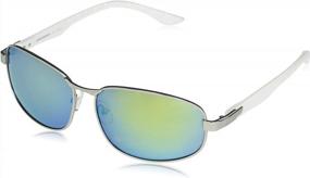 img 4 attached to UNIONBAY U1022 Metal Rectangular Sunglasses With UV Protection.