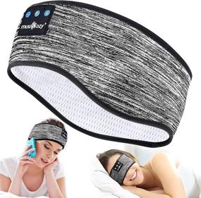 img 4 attached to 🎧 Bluetooth Sleep Headband with Wireless Music, Ultra-Thin HD Stereo Speakers – Perfect for Side Sleepers, Insomnia, Workout, Jogging, Yoga