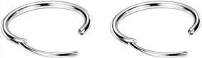img 2 attached to Women'S 316L Surgical Steel Endless Hoop Earrings With 16G Tube In Silver, Gold, Rose Gold Or Black - Available In 8Mm, 10Mm, And 12Mm Sizes