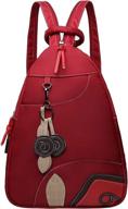 eshow backpack crossbody mulitifunctional shoulder women's handbags & wallets ~ fashion backpacks логотип