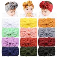👶 prohouse 12 pcs baby nylon headbands hairbands with bow elastic for baby girls newborn infant toddlers kids logo