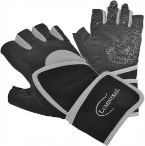 img 4 attached to Get A Grip: Lumintrail Half Finger Gloves With Anti-Slip Gel And Wrist Wrap For Sports, Exercise, And Weight Lifting.