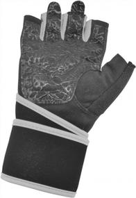 img 2 attached to Get A Grip: Lumintrail Half Finger Gloves With Anti-Slip Gel And Wrist Wrap For Sports, Exercise, And Weight Lifting.