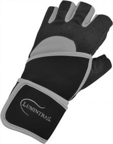 img 3 attached to Get A Grip: Lumintrail Half Finger Gloves With Anti-Slip Gel And Wrist Wrap For Sports, Exercise, And Weight Lifting.