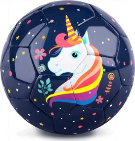 img 4 attached to Dino-Mite Soccer Fun! Get Your Kids Playing With PP PICADOR Size 3 Soccer Ball And Pump Set