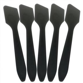 img 1 attached to 200Pc Pana® Brand Disposable Angled Spatula Set - Perfect For Mixing And Sampling Skin Care Creams & Masks!