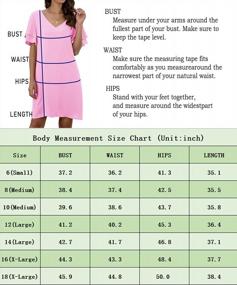 img 1 attached to QIXING V-Neck Shift Dress For Women: Loose Mini Dress With Bell Short Sleeves For Casual Summer Wear
