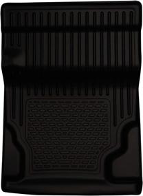 img 4 attached to 🚗 Husky Liners Weatherbeater Series, Walkway Floor Liner - Black, 81251, Compatible with 2011-2014 Cadillac Escalade/Chevrolet Tahoe/GMC Yukon - 1-Piece Design for Second Row Bucket Seats