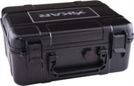 xikar 250xi black cigar travel case - holds 40 cigars, watertight and crushproof with humidifier included logo