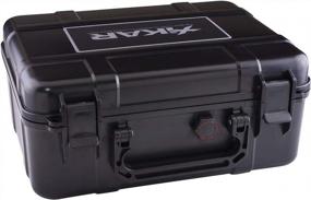 img 2 attached to Xikar 250Xi Black Cigar Travel Case - Holds 40 Cigars, Watertight And Crushproof With Humidifier Included