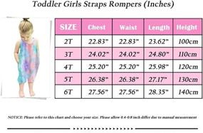 img 2 attached to Nirovien Toddler Rompers: Stylish Girls' Jumpsuits & Rompers for Fashionable Clothing