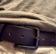 картинка 1 прикреплена к отзыву Premium Brown Leather Men's Belts with Specialist Nickel Accessories от Luckie Davidson