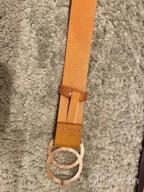 img 1 attached to XZQTIVE Women'S 3-Pack Faux Leather Belts With Double Circle Buckle, Perfect For Jeans And Pants review by Adam Madden