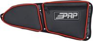 enhance your off-roading experience with prp seats e37-214 🚙 carbon fiber red passenger side door bag and knee pad логотип