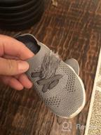 img 1 attached to 👶 Breathable Cotton Mesh Sneakers for 1-4 Year Olds: Slip-on Trainer Shoes for Baby's First Steps, Perfect for Boys and Girls - Ideal for Outdoor Play review by Michael Floyd
