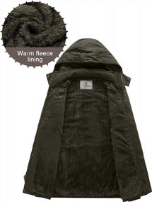 img 2 attached to WenVen Men'S Winter Thicken Cotton Parka Jacket Warm Coat With Removable Hood