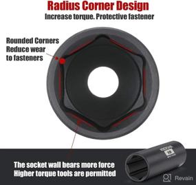 img 1 attached to 🔧 KBOISHA 87-Piece SAE and Metric 3/8" Drive Master Impact Socket Set, 1/4" - 3/4", 6mm - 19mm, Cr-MO Steel Sockets with Star and Inverted Star Socket – Standard/Deep/Universal