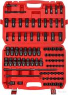 🔧 kboisha 87-piece sae and metric 3/8" drive master impact socket set, 1/4" - 3/4", 6mm - 19mm, cr-mo steel sockets with star and inverted star socket – standard/deep/universal логотип