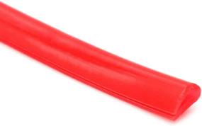 img 2 attached to 🚘 Universal Car Door Edge Protector - 32Ft (10M) Flexible Red Rubber Line Seal Trim for Most Cars