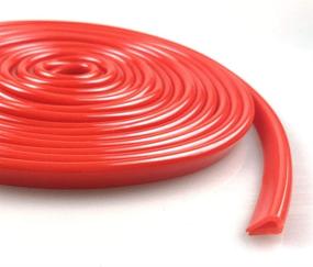 img 3 attached to 🚘 Universal Car Door Edge Protector - 32Ft (10M) Flexible Red Rubber Line Seal Trim for Most Cars