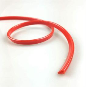 img 1 attached to 🚘 Universal Car Door Edge Protector - 32Ft (10M) Flexible Red Rubber Line Seal Trim for Most Cars