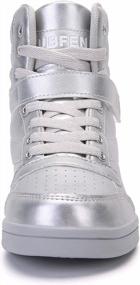 img 2 attached to UBFEN High Top Sneaker Ankle Boots With 5.5Cm Hidden Wedge And Platform Heel For Women'S Fashion, Casual Sports, And Elevated Style