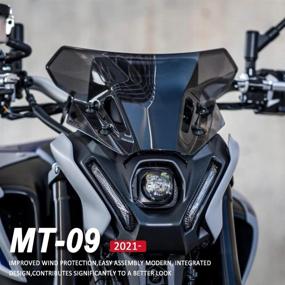 img 3 attached to Upgraded Wind Deflectors for YAMAHA MT-09 MT09 SP FZ-09 FZ09 Motorcycle Windshield Windscreen Accessories 2021 2022