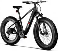 hiboy p6 electric bike for adults, 750w bafang motor 28mph ebike, 26" fat tire electric mountain bike, 48v 13ah removable waterproof battery, shimano 9 speed gears, hydraulic suspension fork e bikes logo