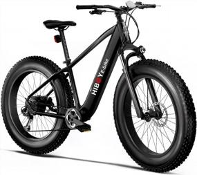 img 4 attached to Hiboy P6 Electric Bike For Adults, 750W BAFANG Motor 28MPH Ebike, 26" Fat Tire Electric Mountain Bike, 48V 13AH Removable Waterproof Battery, Shimano 9 Speed Gears, Hydraulic Suspension Fork E Bikes