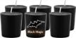 experience the enchantment of candlenscent black magic scented votive candles with 15 hour burn time - 6 pack, made in usa! logo