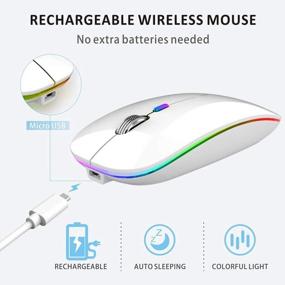 img 1 attached to Get Enhanced Control And Comfort With Uiosmuph G12 Slim Rechargeable Wireless Mouse
