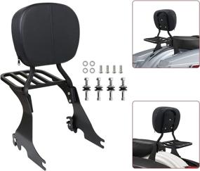 img 4 attached to 🛡️ KOLEMO Low Sissy Bar Backrest & Luggage Rack: Docking Hardware for Sportster XL 883 1200 (2004-2022)