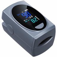 pulse oximeter fingertip: digital blood oxygen saturation monitor for heart rate & spo2 level monitoring - portable lcd pulse oximeter with batteries included logo