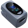 pulse oximeter fingertip: digital blood oxygen saturation monitor for heart rate & spo2 level monitoring - portable lcd pulse oximeter with batteries included logo